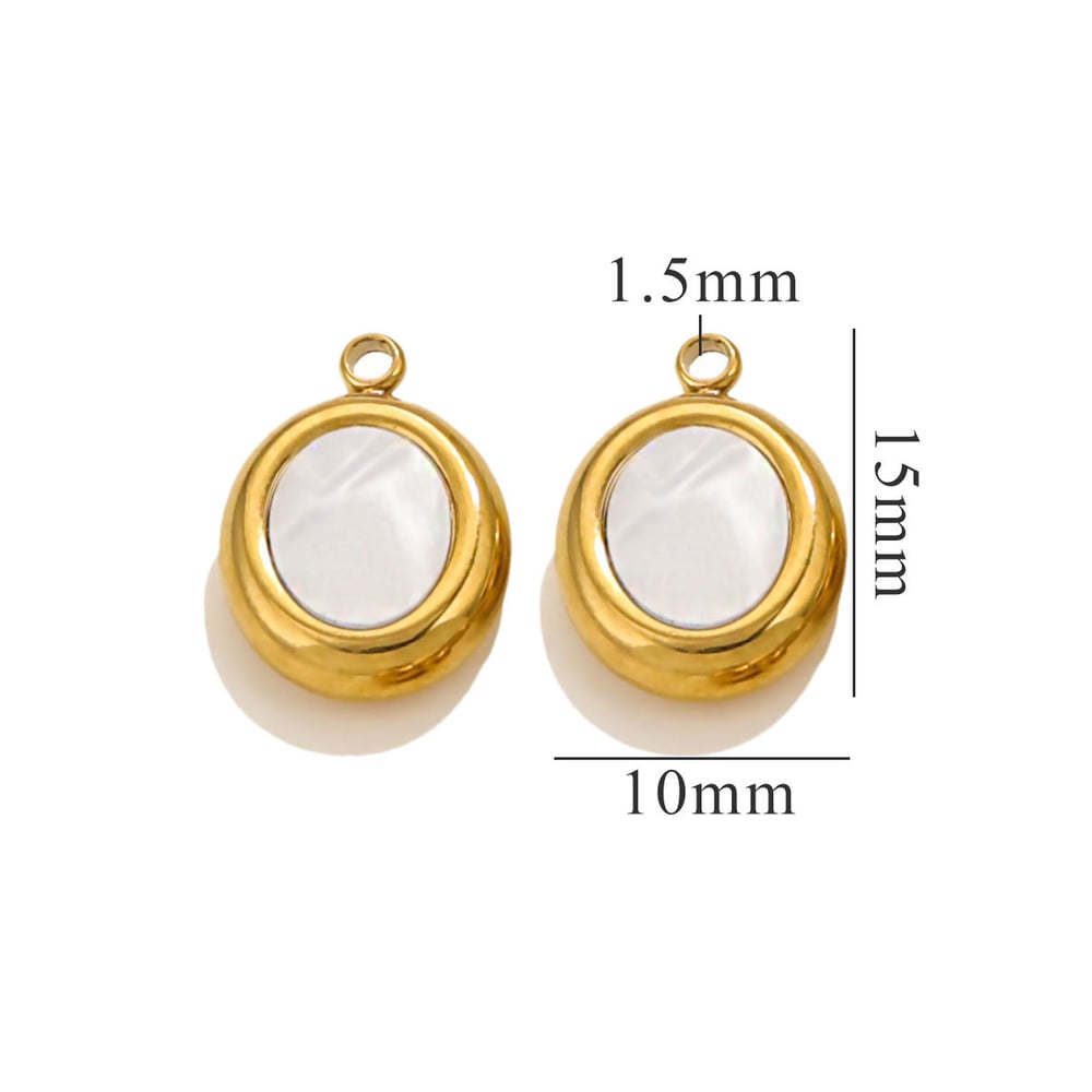 1 pair simple series retro heart  gold plated women pendants